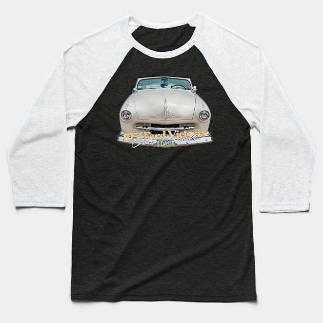 1951 Ford Victoria Custom Convertible Baseball T-Shirt by Gestalt Imagery